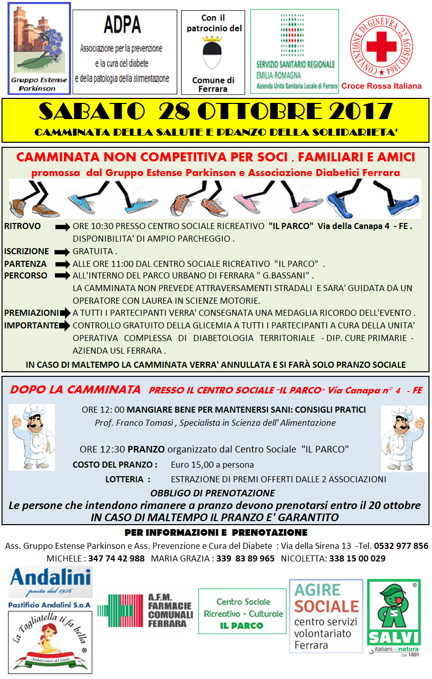 Camminata della salute - Gruppo estense parkinson